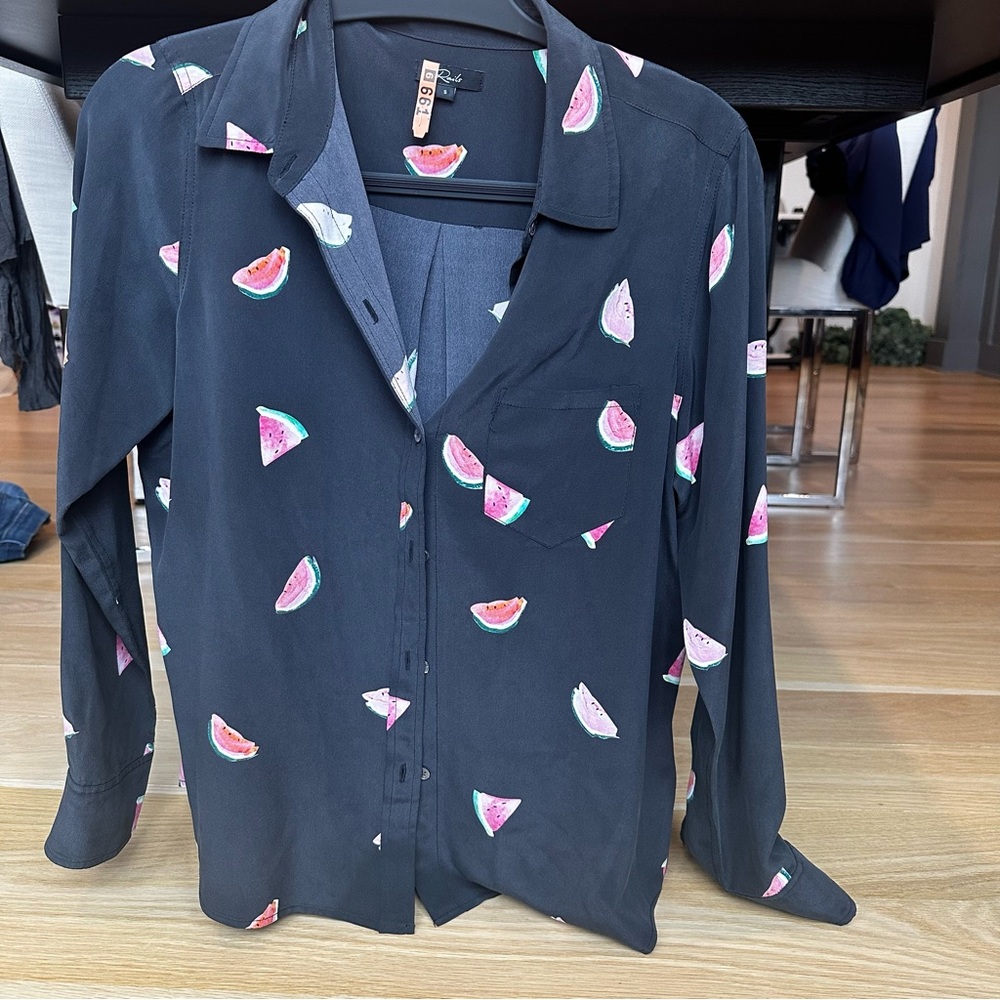 Rails Kate Watermelon Blouse EUC - Picture 3 of 5